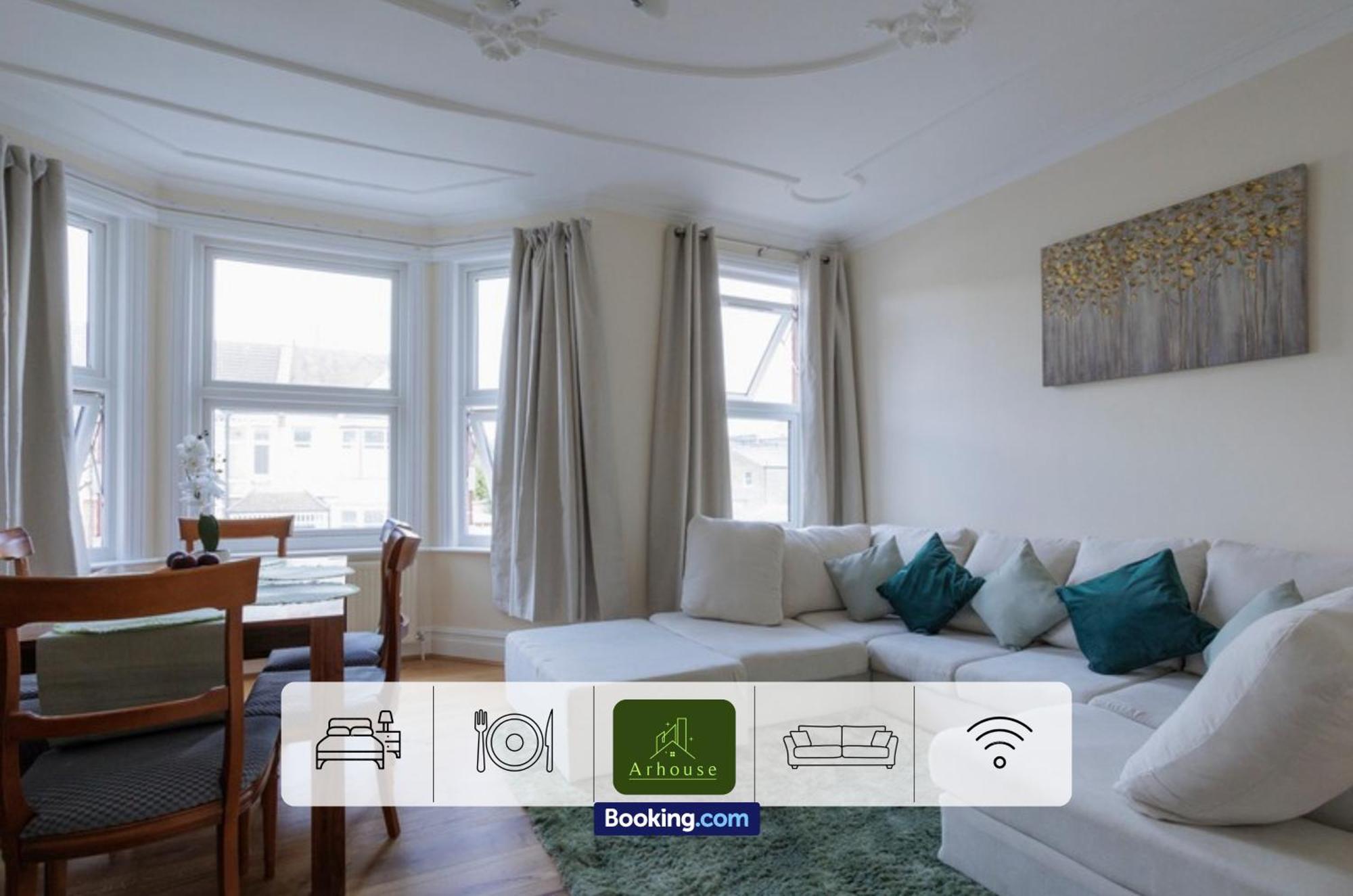 3 Bedroom By Arhouse Short Lets & Serviced Kensal Rise With Free Wifi & Free Parking Appartamento Londra